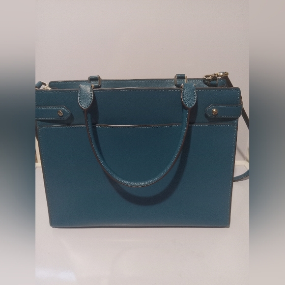 KATE SPADE STACI‎ MEDIUM SATCHEL DARK PEACOCK - Picture 8 of 9
